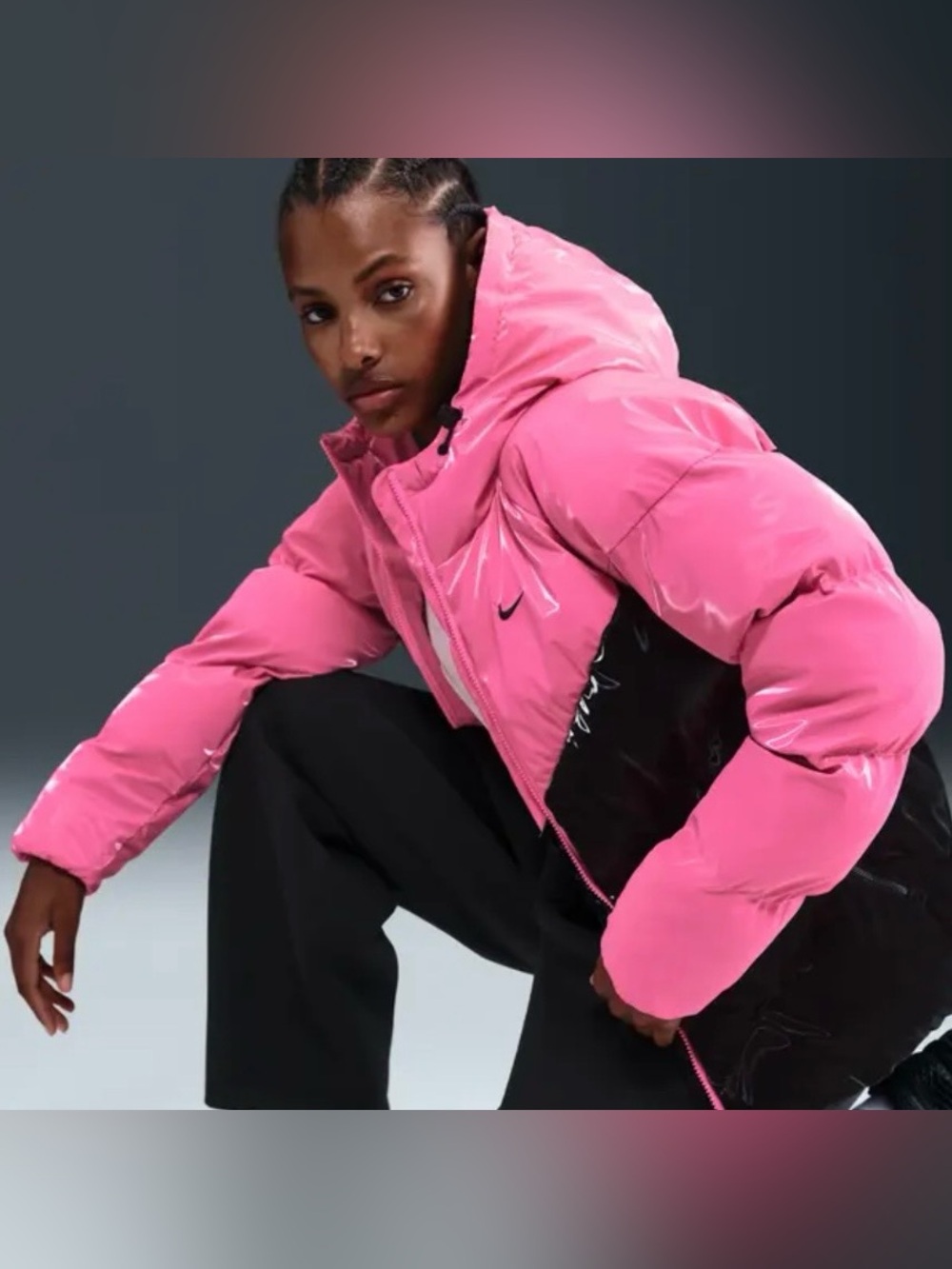 ✔️NWT✔️ NIKE Therma-Fit Shine Puffer Jacket